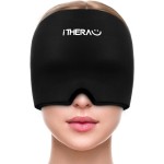 iTHERAU Migraine Relief Cap, Soothing Headache Hat, Gel Ice Pack Head Wrap with Hot and Cold Therapy, Headache Relief Cap for Sinus, Puffy Eyes, Tension and Stress Relief