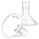 Maymom MyFit 20 mm Small Shields, Compatible with Medela Breast Pump- PersonalFit, Freestyle, Harmony, Maxi, Flex Connector, Connect to Widemouth/Narrow Connector, 2pcs