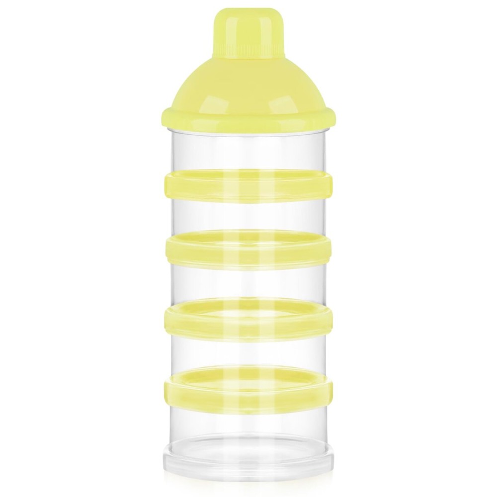 Accmor Formula Dispenser On The Go, 5 Compartments Stackable Formula Container for Travel, Baby Milk Powder Kids Snack Container, BPA Free