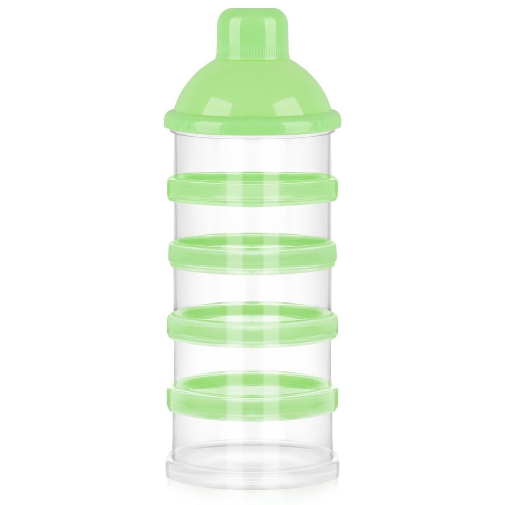 Accmor Formula Dispenser On The Go, 5 Compartments Stackable Formula Container for Travel, Baby Milk Powder Kids Snack Container, BPA Free