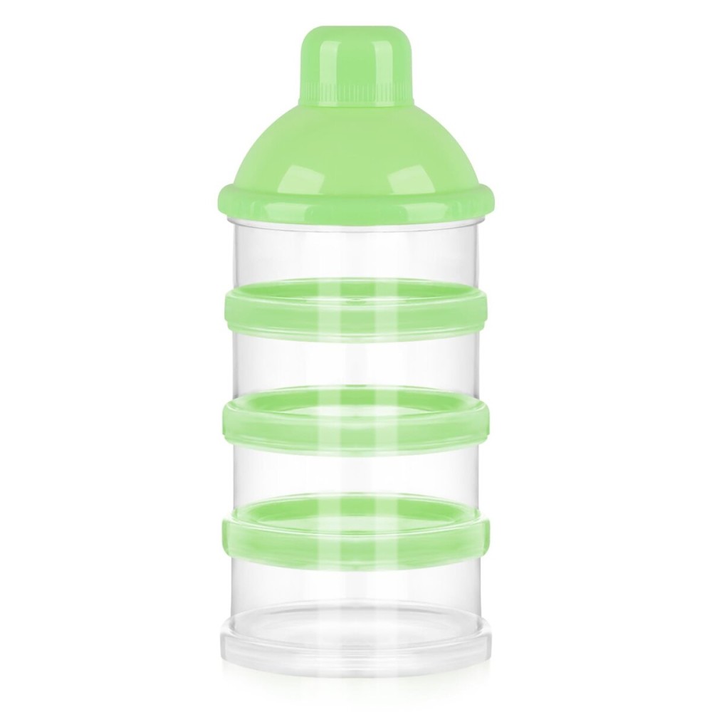 Accmor Formula Dispenser On The Go, 4 Compartments Stackable Formula Container for Travel, Baby Milk Powder Kids Snack Container, BPA Free