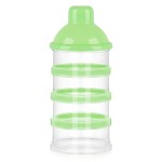 Accmor Formula Dispenser On The Go, 4 Compartments Stackable Formula Container for Travel, Baby Milk Powder Kids Snack Container, BPA Free