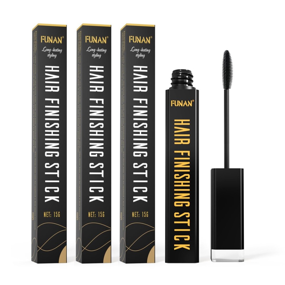 FUNAN Hair Finishing Stick 3 Pack for Small Broken Hair Cream, Naturally Refreshing, Non-Greasy and Non-Sticky