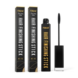 FUNAN 2pcs Hair Mascara for Flyaway Tamer, Hair Finishing Stick, Not-Greasy Hair Gel Stick and Gloss Enhancer