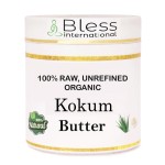 Organic Raw Kokum Butter 100% Pure,Natural & Unrefined| Skin Moisturizer For Face, Body & Hair| 1 LBS/450 GM Ivory / White Grade A | DIY Creams, Balms, Lotions, Soaps| Moisturizes Dry Skin