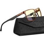 ANYLUV Blue Light Blocking Glasses Men Computer Gaming Glasses Lightweight Al-Mg Metal Anti Eyestrain Eye Protection