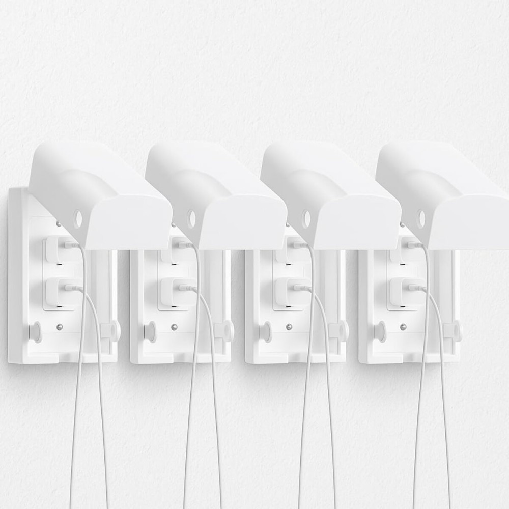 Bates- Baby Safety Outlet Cover Box, 4 Pack, White, Outlet Covers Baby Proofing, Plug Covers for Electrical Outlets