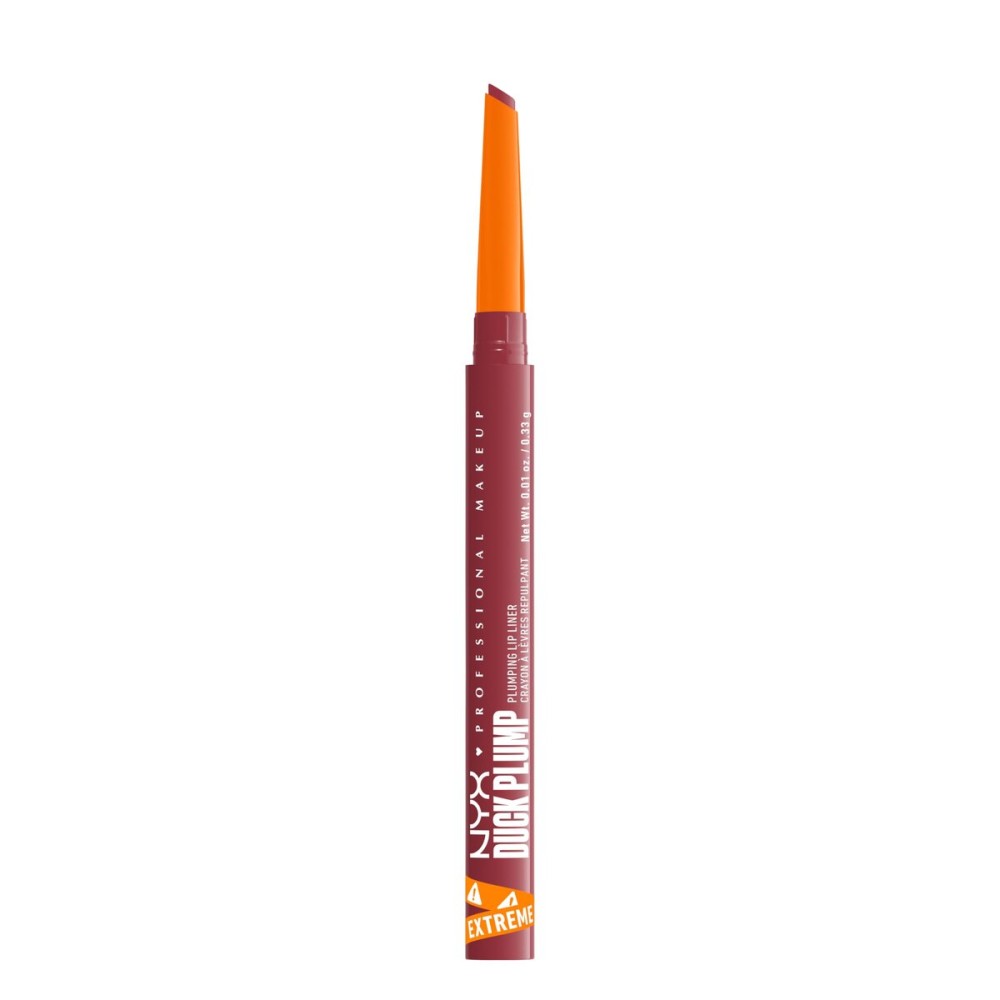 NYX PROFESSIONAL MAKEUP Duck Plump Plumping Lip Liner, Matte Pencil With Up To 10HR Wear, Flirty Flip (Pink Lip Liner)