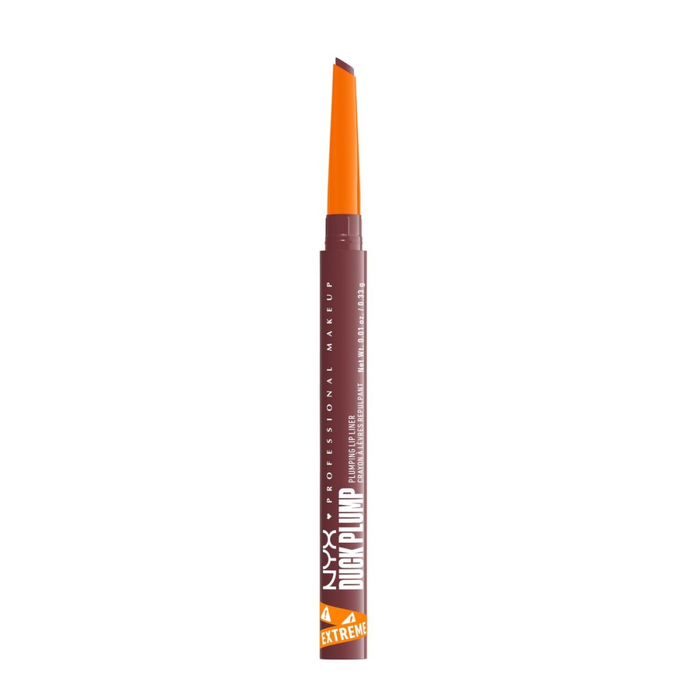NYX PROFESSIONAL MAKEUP Duck Plump Plumping Lip Liner, Matte Pencil With Up To 10HR Wear, Fill Em In (Pink Lip Liner)