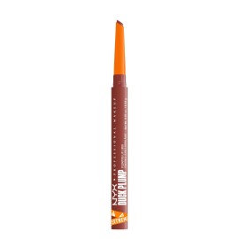 NYX PROFESSIONAL MAKEUP Duck Plump Plumping Lip Liner, Matte Pencil With Up To 10HR Wear, Swollen Spice (Warm Nude Lip Liner)