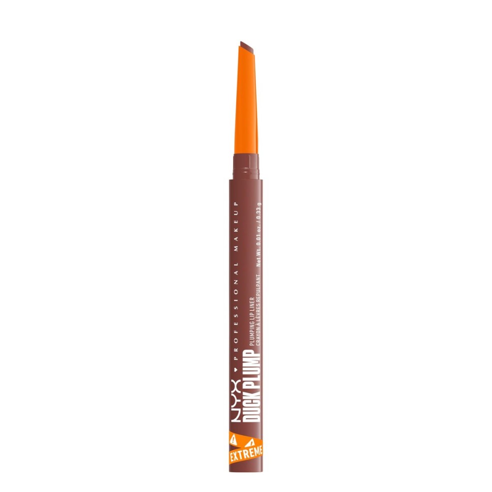 NYX PROFESSIONAL MAKEUP Duck Plump Plumping Lip Liner, Matte Pencil With Up To 10HR Wear, Nude Flip (Nude Lip Liner)