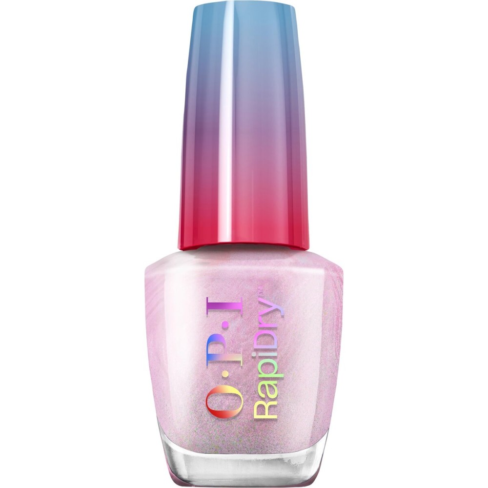 OPI RapiDry Speed Date Me | Semi-sheer Soft Pink Shimmer Quick Dry Nail Polish | Vegan, Smudge Proof, Fast Drying