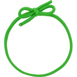 Mandala Crafts 3 Inches Pre-Tied Stretch Loops with Pre Tied Bows from Elastic Ribbon - 100 Green Elastic Bows Boxes Bows Tags Gift Elastic Wrapping Cord String