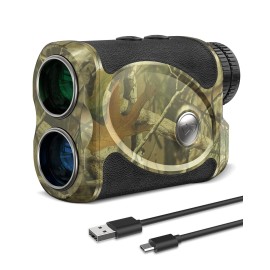 WOSPORTS Hunting Rangefinder, 800 Yards Laser Range Finder with Bow Hunting Mode (Angle, Height, Horizontal Distance), Target Lock Vibration, Scanning, Carrying Case Included
