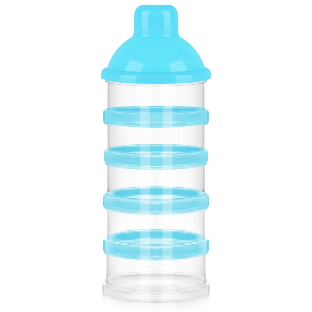 Accmor Formula Dispenser On The Go, 5 Compartments Stackable Formula Container for Travel, Baby Milk Powder Kids Snack Container, BPA Free