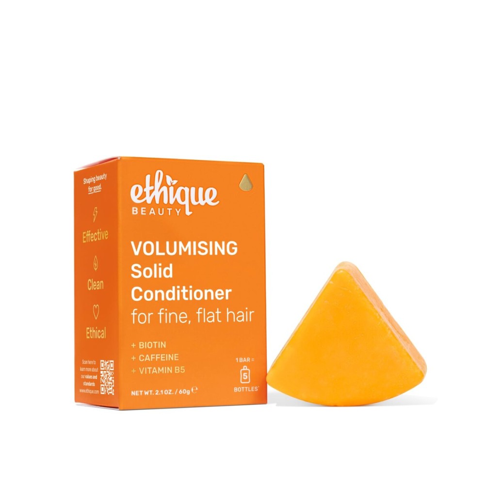 Volumizing Conditioner Bar with Biotin for thin, fine hair - Plastic-Free, Vegan, Cruelty-Free, 2.12 oz