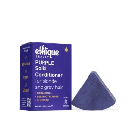Ethique Purple Conditioner Bar for toning brassy hair - Plastic-Free, Cruelty-Free, Vegan, 2.12 oz - Formerly Tone it Down