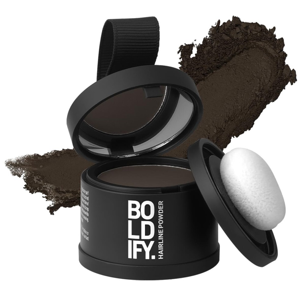 BOLDIFY Hairline Powder Color Sample Kit - Root Touch Up Hair Color for Gray Coverage - Bald Spot Concealing Hair Powder for Women & Men - 24-Hour Stain-Proof - Grays
