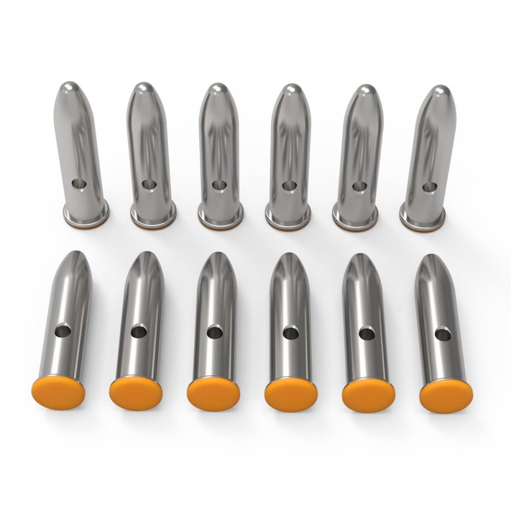 GORTAR 22LR Snap Caps Training Dummy Rounds Practice Safe Loading Firing Close to Real Weight, - 12 Pcs