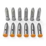 GORTAR 22LR Snap Caps Training Dummy Rounds Practice Safe Loading Firing Close to Real Weight, - 12 Pcs