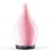 Porseme 280ml Essential Oil Diffuser Glass Color Changing Aroma Air Diffusers Aromatherapy Ultrasonic Cool Mist Humidifier 7 Running Hours Waterless Auto-Off for Sleeping, Yoga, Spa (Pure Pink)
