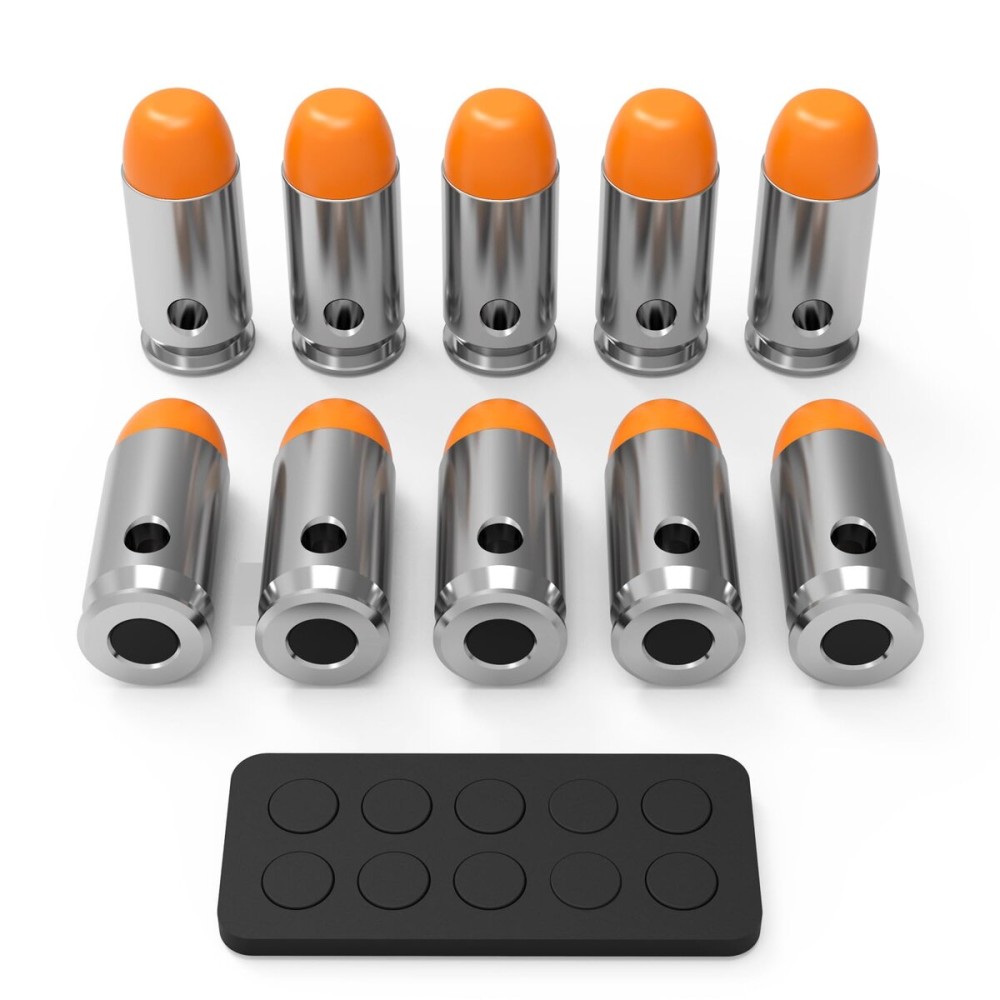 GORTAR 45acp Snap Caps Training Dummy Rounds Practice Safe Loading Firing Close to Real Weight -10 Pcs