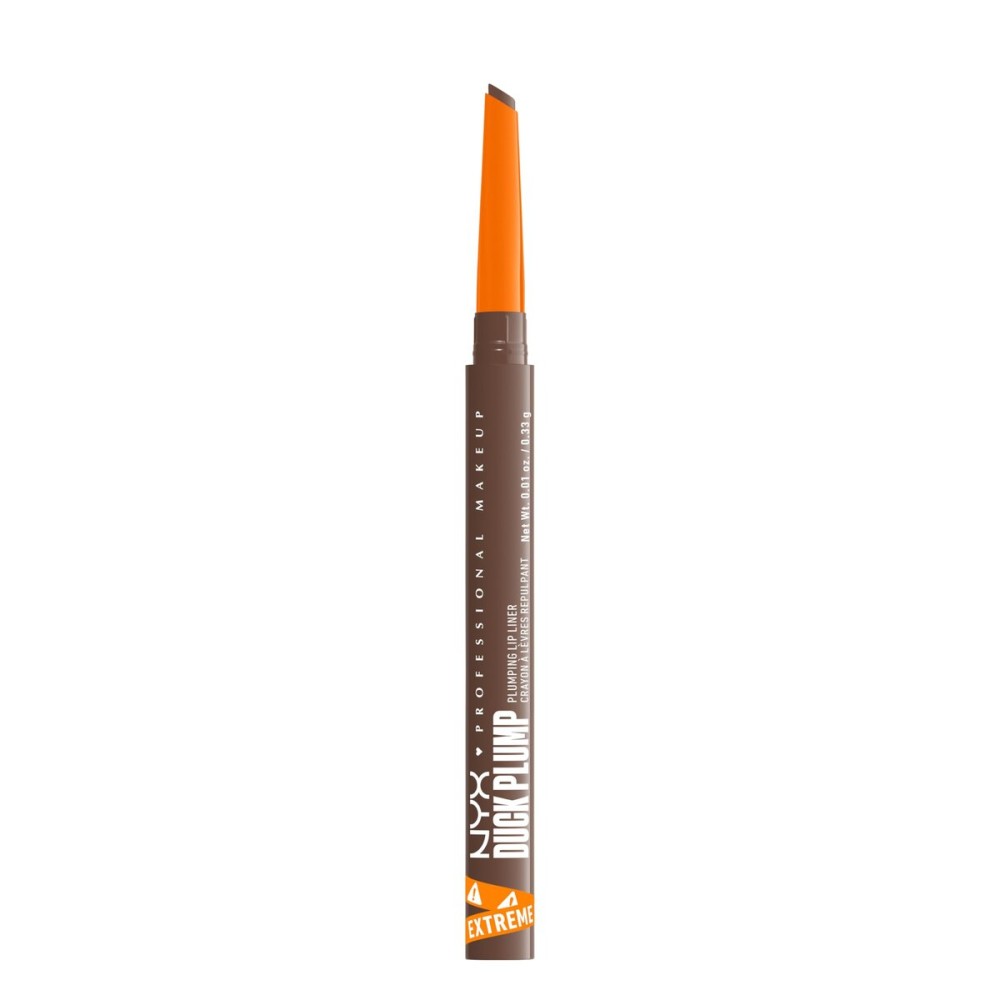 NYX PROFESSIONAL MAKEUP Duck Plump Plumping Lip Liner, Matte Pencil With Up To 10HR Wear, Touch Up Taupe (Taupe Brown Lip Liner)