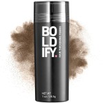 BOLDIFY Hair Fibers (28.5g) - Fill In Thinning and Fine Hair for an Instantly Fuller, Thicker Look - 14 Shades for Women & Men - Light Brown