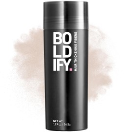 BOLDIFY Hair Fibers (56.5g) - Fill In Thinning and Fine Hair for an Instantly Fuller, Thicker Look - 14 Shades for Women & Men - Light Blonde