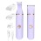 Bikini Trimmer for Women,Painless Electric Razor for Pubic Hair,Rechargeable Body Hair Trimmer,Electric Shaver Removal with Snap-in Ceramic Blades IP7X Washable Head,Wet and Dry Use, Light Purple