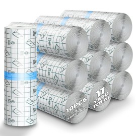 Tattoo Aftercare Waterproof Bandages 6 in x 11 yd Tattoo Cover Up Tape, Tattoo Supplies Second Skin Transparent Film Wound Healing Protective Clear Sterile and Safe Bandages Rolls
