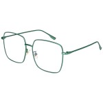 Dollger Blue Light Blocking Glasses women Oversized UV Green Fashion Bluelight Glasses matal square Eyeglasses Frame Green