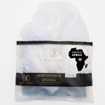 BELLANOMI African Exfoliating Net Sponge, Authentic, Ethically sourced from Nigeria, 45 inches Long, Back Scrubber for Daily use (White)