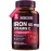 Vitacook Iron Supplement for Women Men | High Potency Iron 65mg with Vitamin C 250mg | Stomach Friendly Iron Pills for Red Blood Cell & Immune Support | Vegan, Non-GMO & Gluten Free | 90 Tablets
