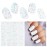DUKASOU Semi Cured Gel Nail Strips, Firefly | 28 pcs Gel Nail Stickers Wraps Work with Any UV Lamp, Salon Quality, Include Prep Pads, Wood Stick