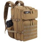 LHI Military Tactical Backpack for Men and Women 45L Army 3 Days Assault Pack Bag Large Rucksack with Molle System