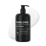 MARLOWE. No. 103 Body Wash 15 oz Pump, Cedarwood + Sea Salt, Energizing & Refreshing Shower Gel, Willow Bark & Green Tea Extracts, Cleanses, Moisturizes, Smooths & Nourishes, Fresh & Zesty Scent