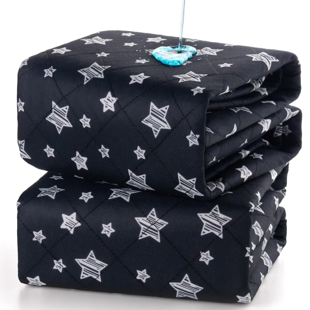 Waterproof Bed Pads Washable, Absorbent Chuck Pads Non Slip for Incontinence, Washable Pee Pads for Dogs, Waterproof Mattress Protector for Seniors, Bedwetting Kids, Hospitals, Pets, 34x52 2 Pack