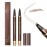 2 Pack Eyebrow Pen, Waterproof Microblading Eyebrow Pencil, 4 Tip Precise Eye Brow Makeup Pen for Women to Effortlessly Create Hair Like Natural Brows, Non Dry Out and Last All Day (Light Brown)