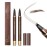 Espoce 2 Pack Eyebrow Pen, Waterproof Microblading Eyebrow Pencil, 4 Tip Precise Eye Brow Makeup Pen for Women to Effortlessly Create Hair Like Natural Brows, Non Dry Out and Last All Day (Dark Brown)