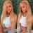 ANDRIA 13x6 HD Lace Front Wigs 200% Density Ash Blonde Straight Glueless Lace Wigs Honey Blonde Gold Lace Frontal Wigs for Black Women Heat Resistant Synthetic Wig With Baby Hair Pre Plucked 28 inches