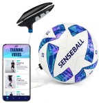 SenseBall Soccer Ball & App All-Level Size 3 | Daily Training Equipment for Young Players | Improve Skills & Control with Professional Soccer Coach Program 50+ Exercise Videos
