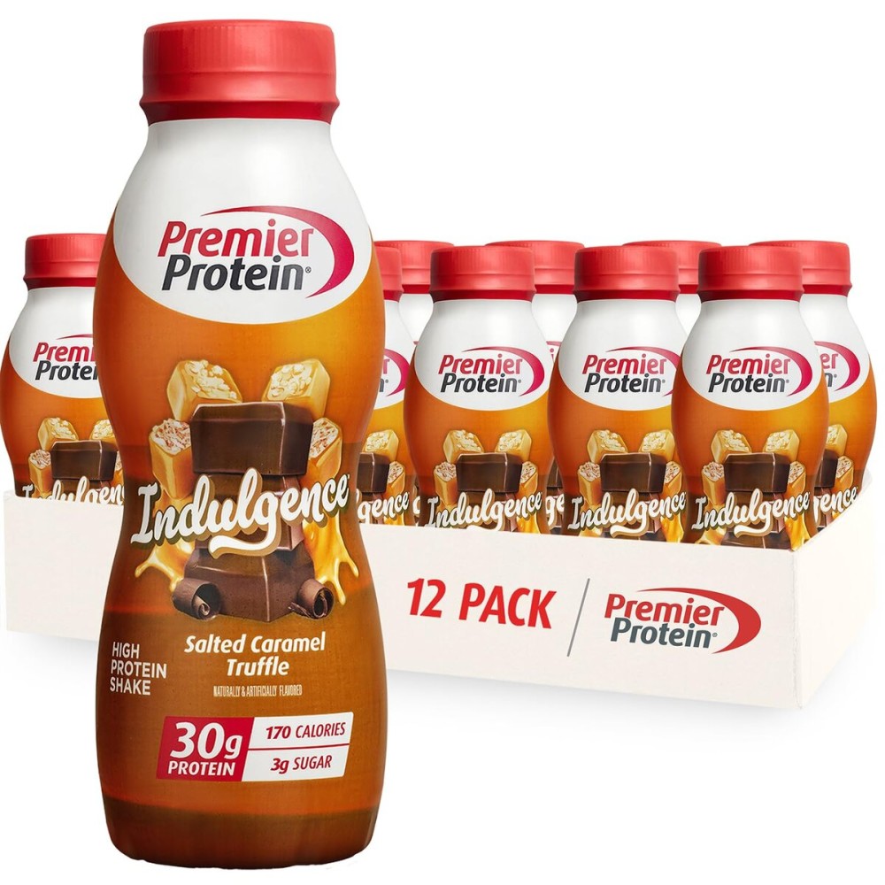 Premier Protein Shake INDULGENCE, Salted Caramel Truffle, 30g Protein, 170 Calories, 3g Sugar, 11.5 fl oz, 12 Pack (Packaging May Vary)