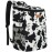 Camping Cooler Backpack 45 Cans, Soft Backpack Coolers Insulated Leak Proof Travel Cooler Bag Waterproof Lunch Picnic Beach Work Trip Thermal Bag Drink Beverage Beer Cooler Black White Spots