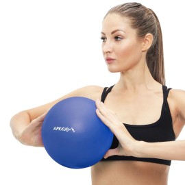 APEXUP Yoga Ball Exercise Ball, Heavy Duty Pilates Ball for Fitness, Balance, Core Workout, Physical Therapy (XXS (9) 23cm, Indigo)