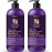 VANIDOX Sulfate Free Brass Toning Purple Shampoo and Conditioner Set for Blondes, Brown Highlighted, or Bleached Hair, Shampoo for Blondes Infused with Purple Rice Extract (16 fl oz each)