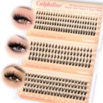Bottom Lashes Clusters DIY Eyelash Extension 3 Styles Lower Eyelash Clusters Bottom Individual Lashes 5-7mm Thin Band Natural Bottom Lash Clusters 260pcs DIY Entire Lash Extensions by calphdiar
