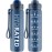 QLUR Water Bottle with Straw, 32oz Motivational Water Bottles with Time Marker to Drink, Tritan BPA Free, 1L Sports Water Bottle with Carry Strap LeakProof for Women Gym Fitness Outdoor (1 Pack)