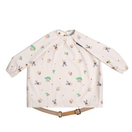 BIBaDO - Long Sleeve Baby Bibs - Babies & Toddlers 6-36 Months - Coverall Baby Led Weaning Bib - Easy Wipe, Soft & Waterproof