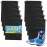 10 Pack Travel Shoe Backpack Set - Non-Mesh Solid 11.8x15.75 Waterproof Drawstring Shoe Bags for Travel, Clothes, or Wet Gear - Lightweight Storage Organizer and Packing Essential for Women & Men